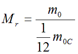 Относительная молекулярная масса формула