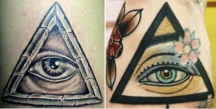 фото татуировок глаза в треугольнике