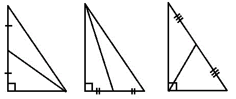 Медиана в прямоугольном треугольнике углы