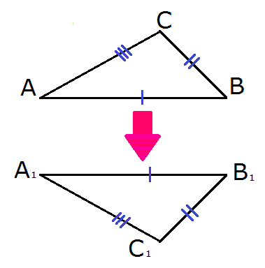 Наложение двух треугольников